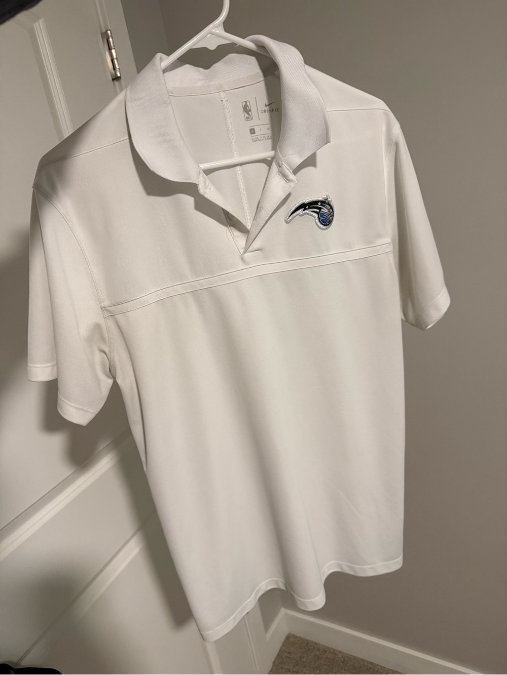 Nike White Polo with Blue and Black - Orlando